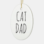 "Cat Vater" Einfaches modernes Bauernhaus Keramik Ornament (Links)