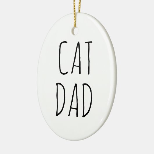 "Cat Vater" Einfaches modernes Bauernhaus Keramik Ornament (Links)