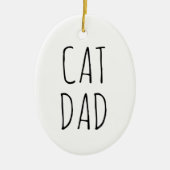 "Cat Vater" Einfaches modernes Bauernhaus Keramik Ornament (Vorne)