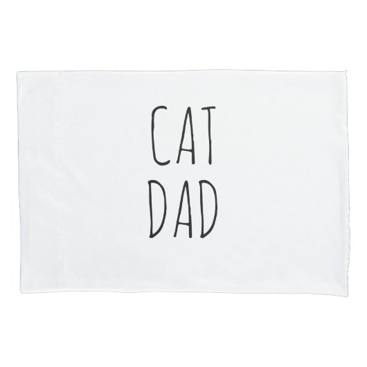 "Cat Vater" Einfaches modernes Bauernhaus Kissenbezug (Vorderseite)