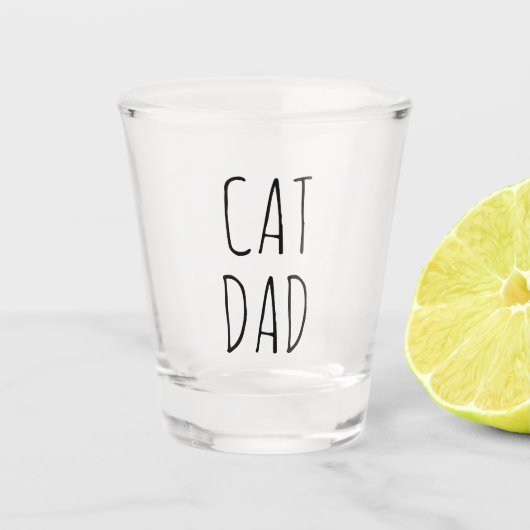 "Cat Vater" Einfaches modernes Bauernhaus Schnapsglas (Vorderseite)