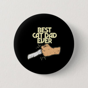Cat Vater Ever Funny Kitten Pet Lover Eigentümer V Button