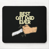 Cat Vater Ever Funny Kitten Pet Lover Eigentümer V Mousepad (Vorne)