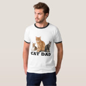 CAT-VATER (Ginger Tabby)-T - Shirt (Vorne ganz)