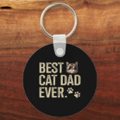 Cat Vater je für Vatertag Geburtstag Weihnachten Schlüsselanhänger (Vorderseite)