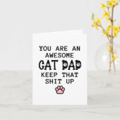 Cat Vater Karte (Gelbe Blume)