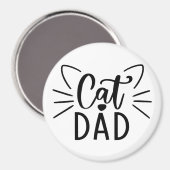 Cat Vater Magnet (Vorderseite/Rückseite)