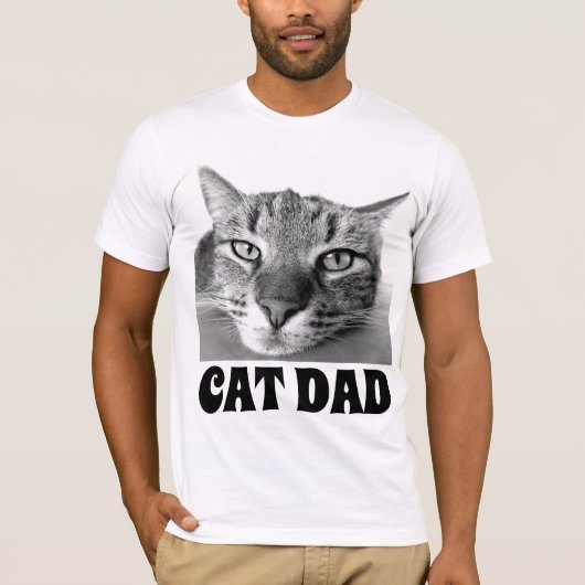 CAT-VATER-MÄNNER-T - SHIRT (Vorderseite)