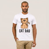 CAT-VATER-MÄNNER-T - Shirt (Vorne ganz)