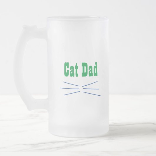Cat Vater Mattglas Bierglas (Links)