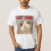 CAT-VATER MENSCHT CAT-LOVER-T - SHIRT (Vorderseite)
