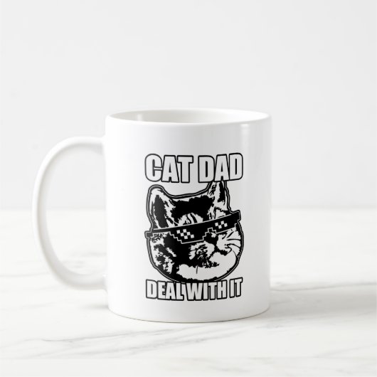 Cat Vater mit It Heavy Breathing Cat Kaffeetasse (Links)