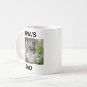 Cat Vater Modernes, benutzerdefiniertes Chat Foto  Kaffeetasse (Vorderseite Links)