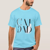 Cat Vater - Modernes und minimalistisches Design f T-Shirt (Vorderseite)