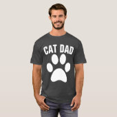 CAT-VATER Paw Print-T - Shirt (Vorne ganz)