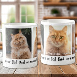 Cat Vater Personalisiert Moderne 3 Foto Vatertag Kaffeetasse<br><div class="desc">Bester Cat Vater je.. Überraschen Sie Ihren Lieblings-Cat-Vater, ob es sein Geburtstag, Vatertag oder Weihnachten ist mit dieser super niedlichen Foto Collage Tasse . Passen Sie diese Tasse mit 3 der beliebtesten Fotos Ihrer Katze an und personalisiert das Foto in der Mitte mit Namen. Großartiges Geschenk von der Katze. COPYRIGHT...</div>