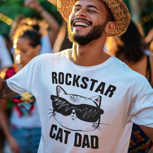CAT VATER ROCKSTAR T - SHIRT