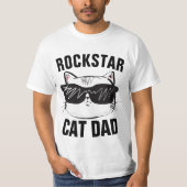 CAT VATER ROCKSTAR T - SHIRT (Vorderseite)