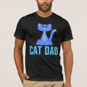 CAT VATER Schwarze T - Shirt (Vorderseite)