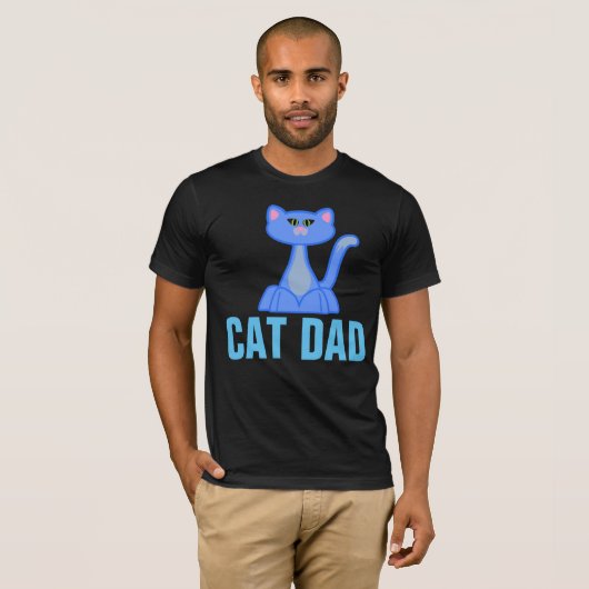 CAT VATER Schwarze T - Shirt (Vorne ganz)