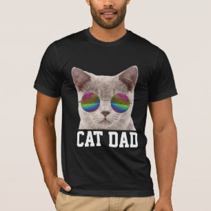 CAT-VATER-T - SHIRT, KATZTRAINBOW-SCHNELLEN T-Shirt