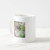 Cat Vater Tasse - Benutzerdefiniertes Foto und Nam (Vorderseite Links)