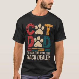 Cat Vater The Man The Myth Funny Men T Shirt