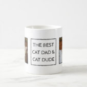 Cat Vater Typ Vater Custom Text 2 Foto Kaffeetasse (Mittel)