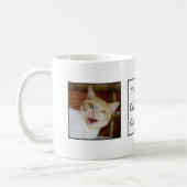 Cat Vater Typ Vater Custom Text 2 Foto Kaffeetasse (Links)