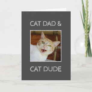 Cat Vater Typ Vathers Day Custom Foto Text Karte