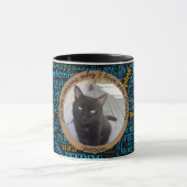Cat Vater Valentine Foto und Word Cloud Tasse (Zentrum)