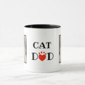 Cat Vater Vater's Day Personalisierten Fotos Tasse (Zentrum)