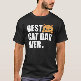 CAT VATER Vathers Day Men Kitty Daddy Papa Weihnac T-Shirt