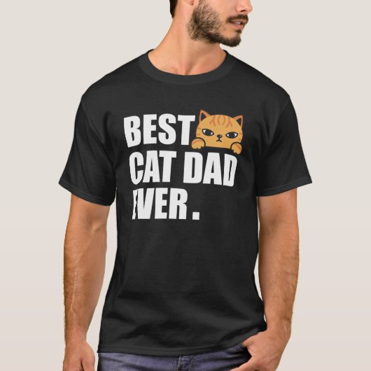 CAT VATER Vathers Day Men Kitty Daddy Papa Weihnac T-Shirt (Vorderseite)