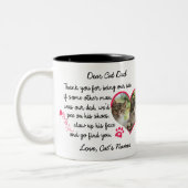 Cat Vater Vielen Dank, dass Sie unser Vater & Cust Zweifarbige Tasse (Links)