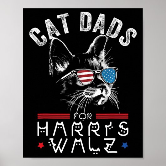 Cat Vaters für Harris Waltz 2024 US-amerikanische  Poster (Vorne)