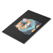 Cat Vector Art mit lebhaften Farben Notizblock (angewinkelt)