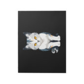 Cat Vector Art mit lebhaften Farben Notizblock (Rotiert)