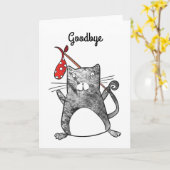 Cat Verlass Card Karte (Gelbe Blume)