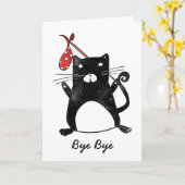 Cat Verlass Card Karte (Gelbe Blume)