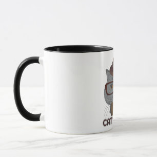 Cat Vibes – Cool Graue Katze  Tasse