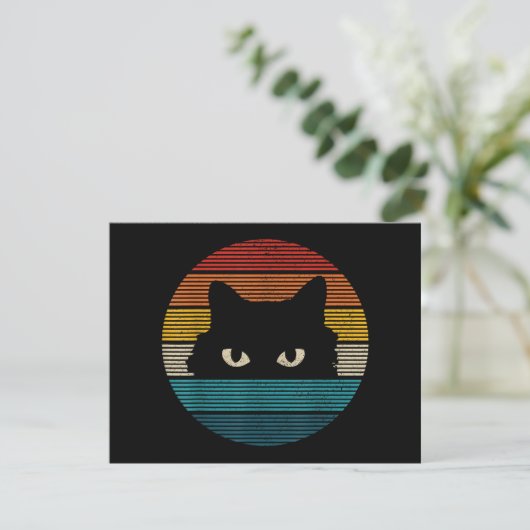 Cat Vintag Retro Funny Gift (Stehend Vorderseite)