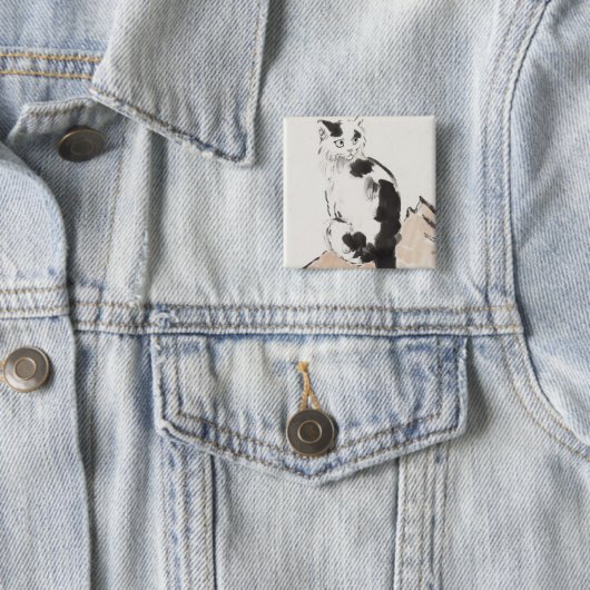 Cat (von Xu Beihong) Button (Beispiel)