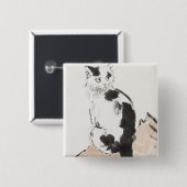 Cat (von Xu Beihong) Button (Vorne & Hinten)