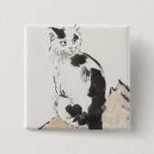 Cat (von Xu Beihong) Button (Vorderseite)