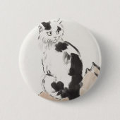 Cat (von Xu Beihong) Button (Vorderseite)