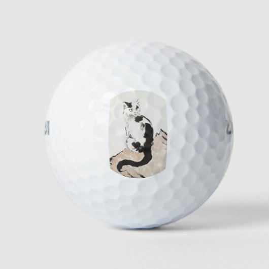Cat (von Xu Beihong) Golfball (Vorderseite)