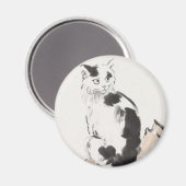 Cat (von Xu Beihong) Magnet (Vorderseite/Rückseite)