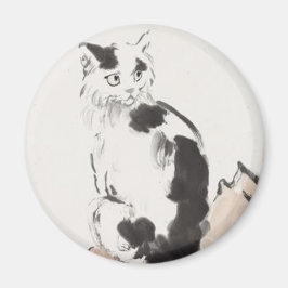 Cat (von Xu Beihong) Magnet