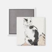 Cat (von Xu Beihong) Magnet (Vorderseite/Rückseite)